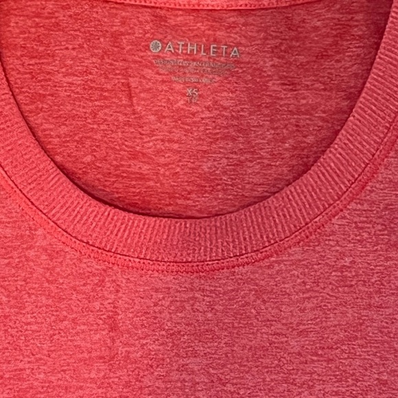 Athleta Womans Uptempo Coral Petal Pink Tee Sz XS - Picture 6 of 9